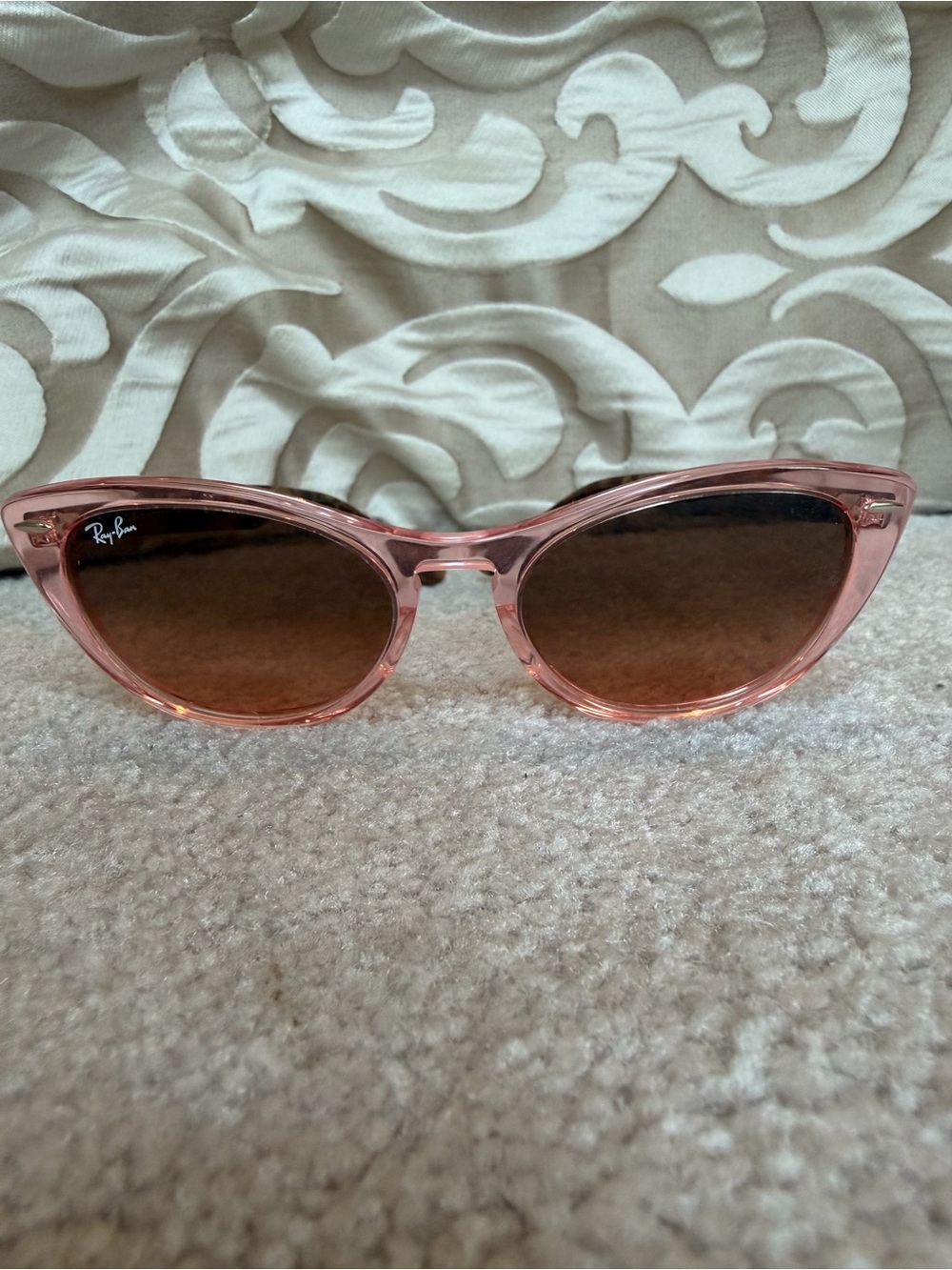 Ray-Ban Nina Cat-Eye Sunglasses Transparent Pink / Tortoise RB 4314-N